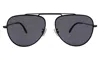 Illesteva Naxos 58 Sunglasses In Matte Black / Grey Flat