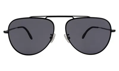 Illesteva Naxos 58 Sunglasses In Matte Black / Grey Flat