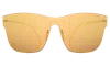 Illesteva Newbury Mask Sunglasses In Bright Gold / Bright Gold