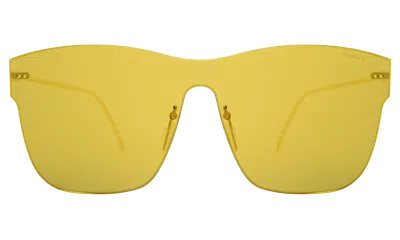 Illesteva Newbury Mask Sunglasses In Yellow / Yellow