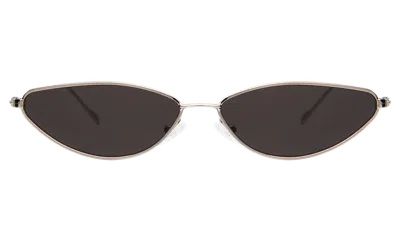 Illesteva Nimbin Sunglasses In Silver / Grey Flat