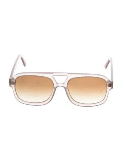 Pre-owned Illesteva Oversize Gradient Sunglasses In Purple