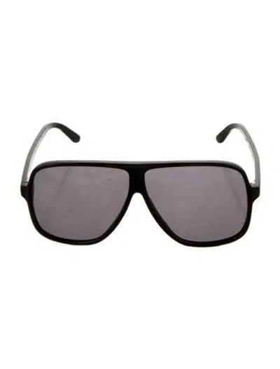 Pre-owned Illesteva Oversize Tinted Sunglasses In Black