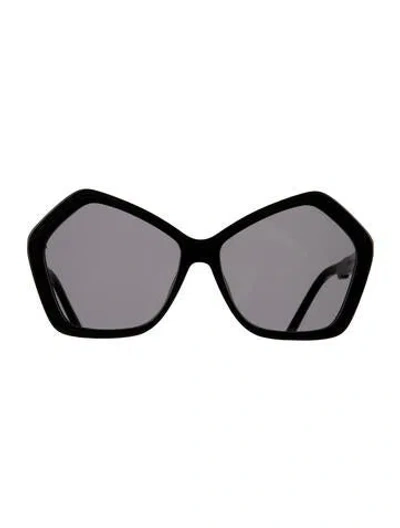 Pre-owned Illesteva Oversize Tinted Sunglasses In Black