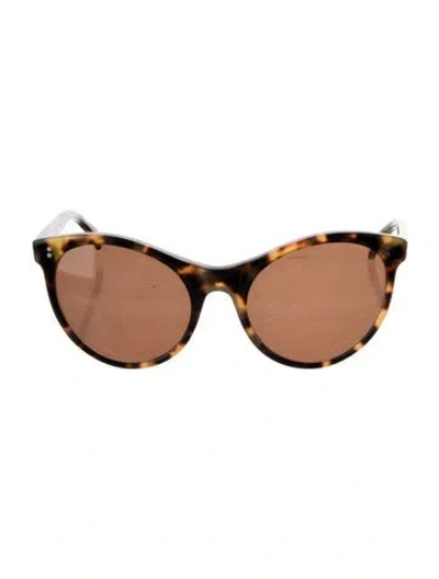 Pre-owned Illesteva Palm Beach Cat-eye Sunglasses In Brown