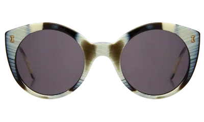 Illesteva Palm Beach Sunglasses In Horn / Grey