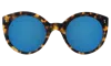 Illesteva Palm Beach Sunglasses In Tortoise / Blue Mirror