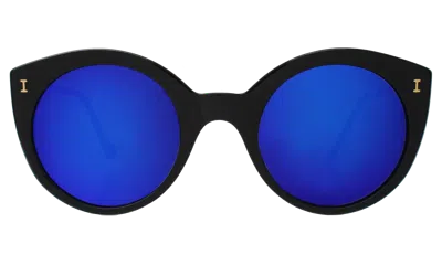 Illesteva Palm Beach Sunglasses In Tortoise / Violet Mirror
