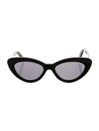 Pre-owned Illesteva Pamela Cat-eye Sunglasses In Black