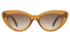 Illesteva Pamela Sunglasses In Cider / Brown Flat Gradient