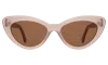 Illesteva Pamela Sunglasses In Thistle / Brown Flat
