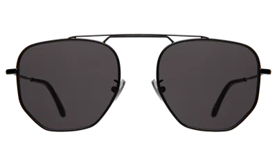 Illesteva Patmos Sunglasses In Gunmetal / Olive Flat