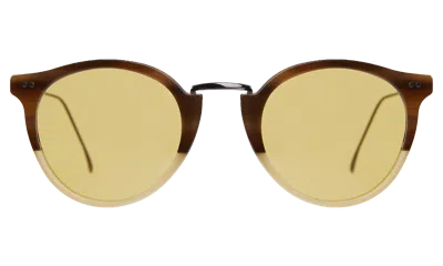 Illesteva Portofino Sunglasses In Half/half Sandrift / Honey See Through