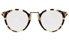 Illesteva Portofino Sunglasses In White Tortoise / Silver Mirror