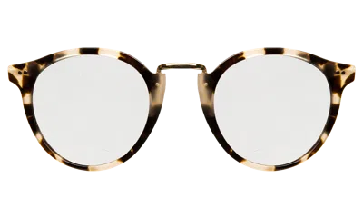 Illesteva Portofino Sunglasses In White Tortoise / Silver Mirror
