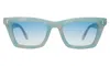 Illesteva Portugal Sunglasses In Celeste / Blue Flat Gradient See Through
