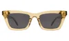 Illesteva Portugal Sunglasses In Citrine / Grey Flat