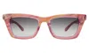 Illesteva Portugal Sunglasses In Monte Rosa / Grey Flat Gradient