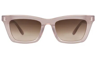 Illesteva Portugal Sunglasses In Thistle / Brown Flat Gradient