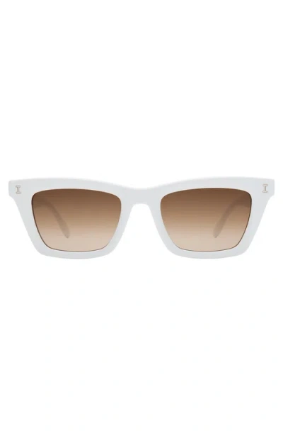 Illesteva Portugal Sunglasses In White/brown