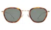Illesteva Prince Tate Sunglasses In Havana/rose Gold / Grey Flat