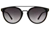 Illesteva Puglia Sunglasses In Black / Grey Flat Gradient