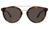 Illesteva Puglia Sunglasses In Havana/gold / Grey Flat