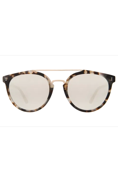 Illesteva Puglia Sunglasses In White Tortoise