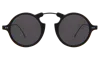Illesteva Roma Ii Sunglasses In Black / Grey Flat