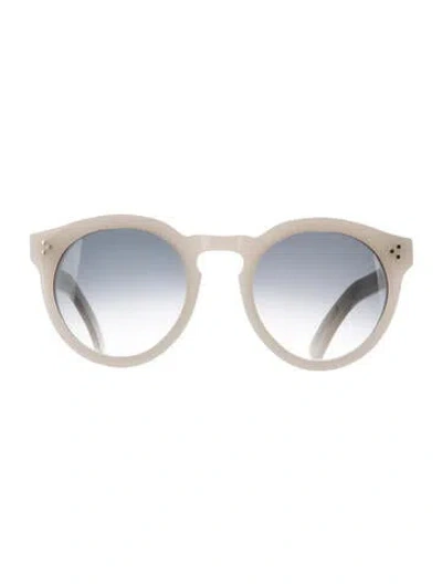 Pre-owned Illesteva Round Gradient Sunglasses In Neutrals