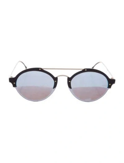 Pre-owned Illesteva Round Mirrored Sunglasses