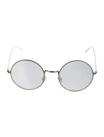 Pre-owned Illesteva Round Mirrored Sunglasses In Multi