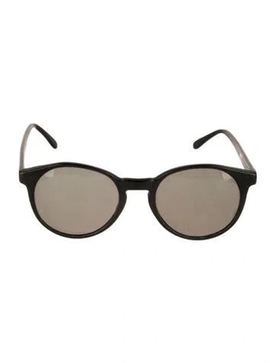 Pre-owned Illesteva Round Tinted Sunglasses In Black