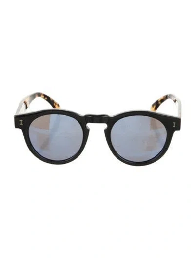 Pre-owned Illesteva Round Tinted Sunglasses In Black