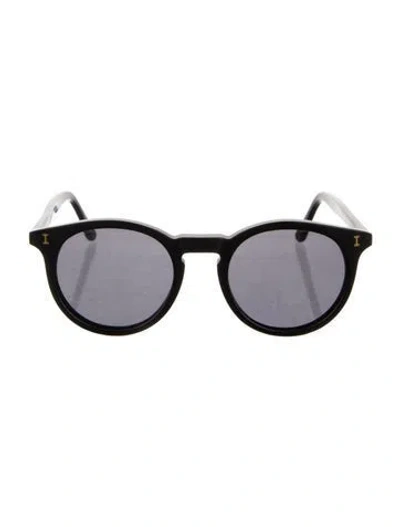 Pre-owned Illesteva Round Tinted Sunglasses In Black