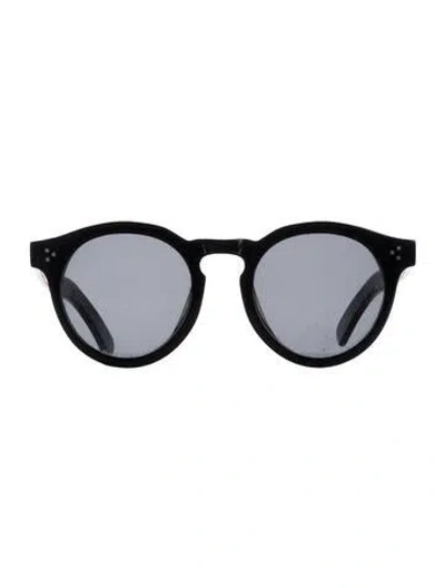 Pre-owned Illesteva Round Tinted Sunglasses In Black