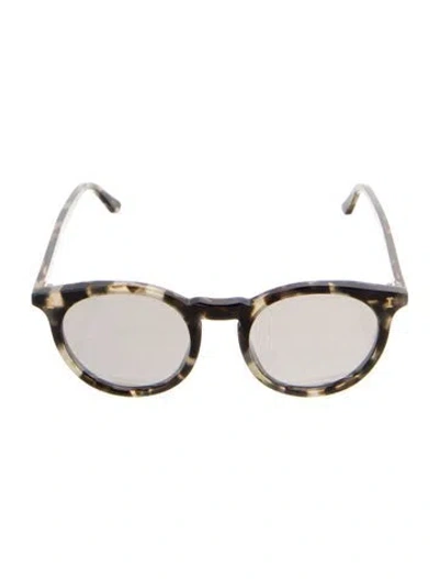 Pre-owned Illesteva Round Tinted Sunglasses In Black