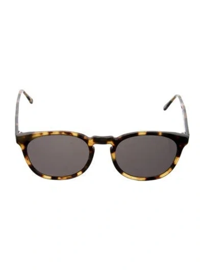 Pre-owned Illesteva Round Tinted Sunglasses In Black