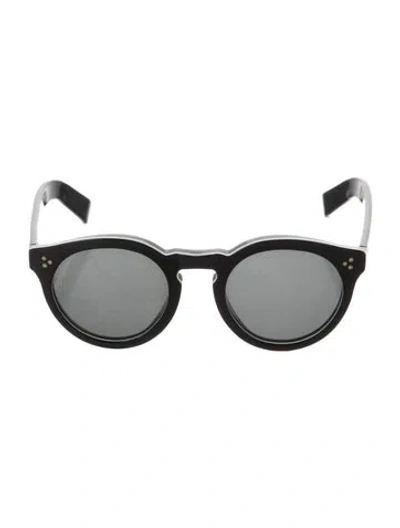 Pre-owned Illesteva Round Tinted Sunglasses In Black