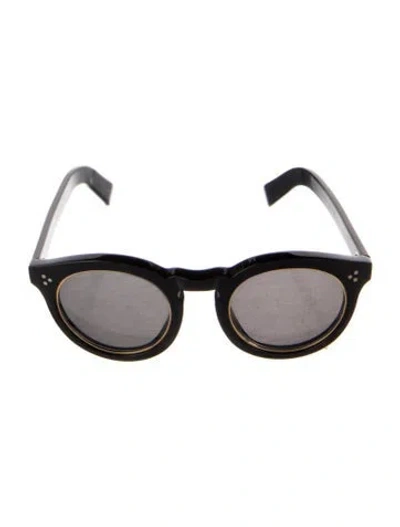 Pre-owned Illesteva Round Tinted Sunglasses In Black