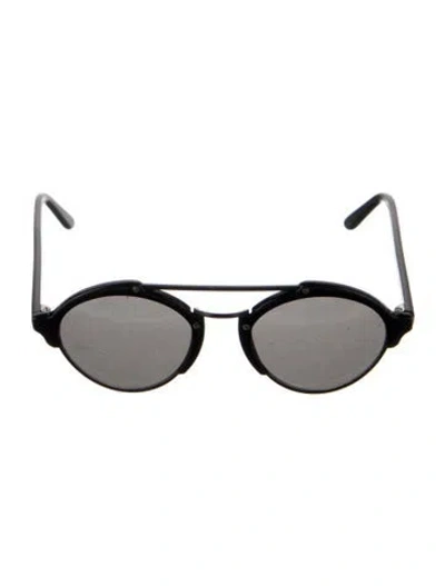 Pre-owned Illesteva Round Tinted Sunglasses In Black
