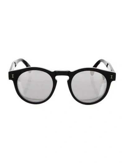 Pre-owned Illesteva Round Tinted Sunglasses In Black