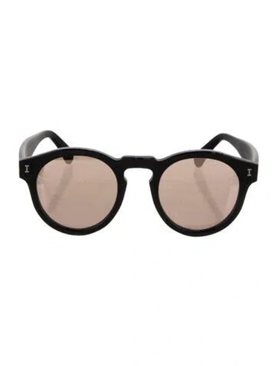 Pre-owned Illesteva Round Tinted Sunglasses In Black