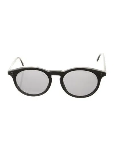 Pre-owned Illesteva Round Tinted Sunglasses In Black