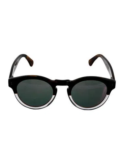 Pre-owned Illesteva Round Tinted Sunglasses In Black