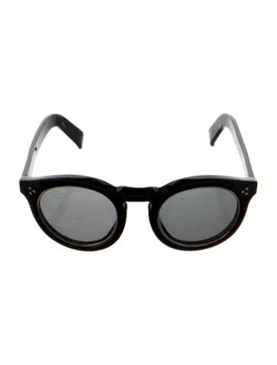 Pre-owned Illesteva Round Tinted Sunglasses In Black