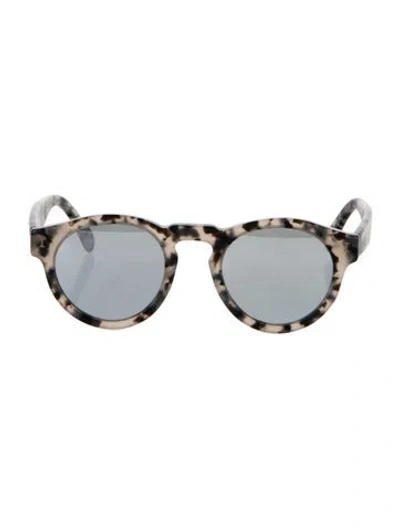 Pre-owned Illesteva Round Tinted Sunglasses In Brown