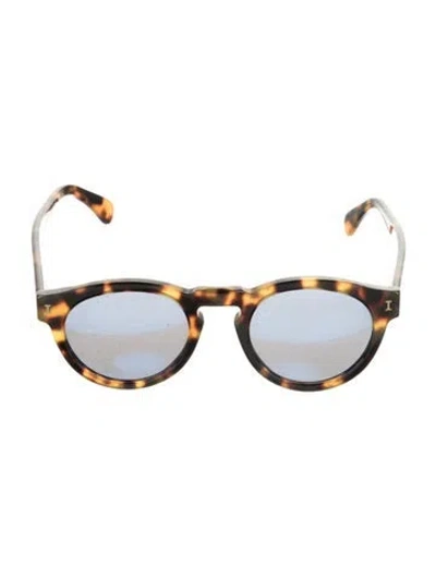Pre-owned Illesteva Round Tinted Sunglasses In Brown