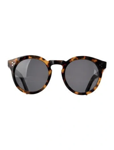 Pre-owned Illesteva Round Tinted Sunglasses In Brown