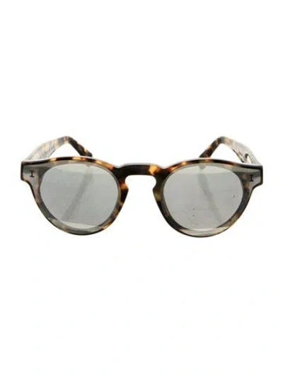 Pre-owned Illesteva Round Tinted Sunglasses In Brown